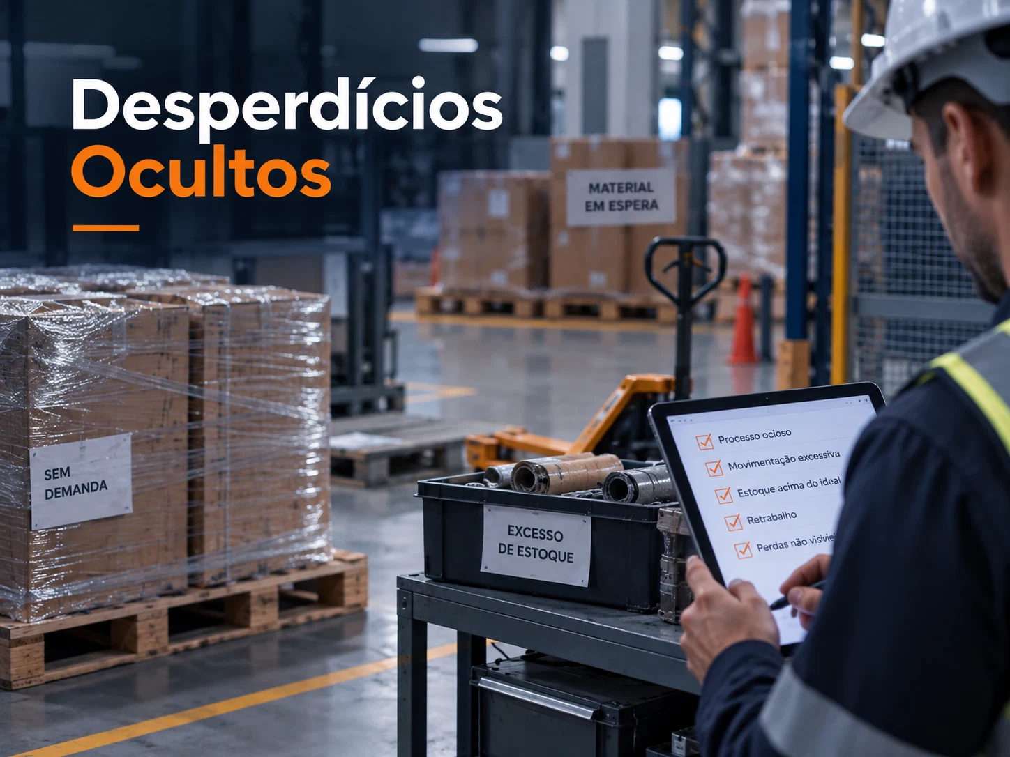Identificação de desperdícios e perdas na operação