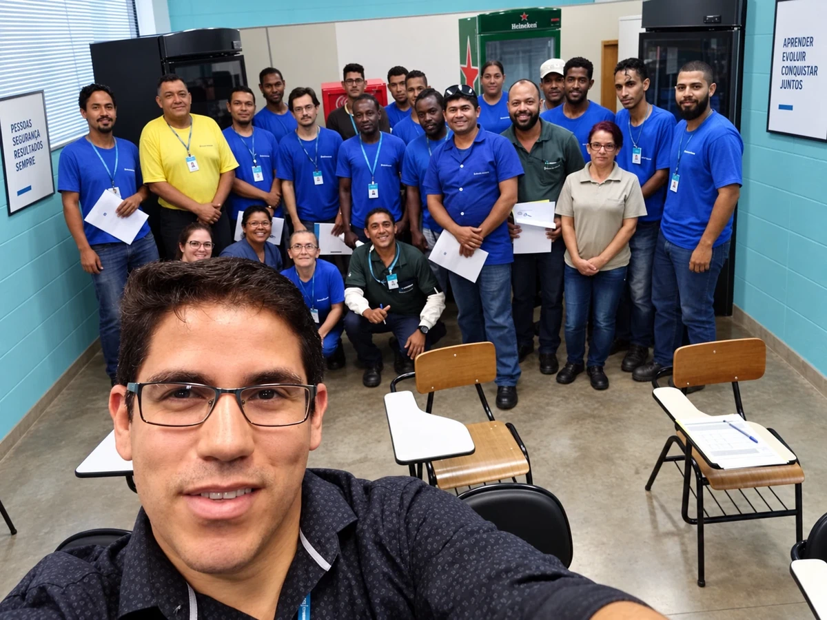 Registro de palestra, treinamento ou evento corporativo