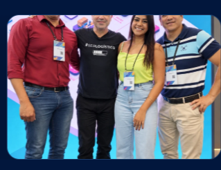 Equipe em evento de logística