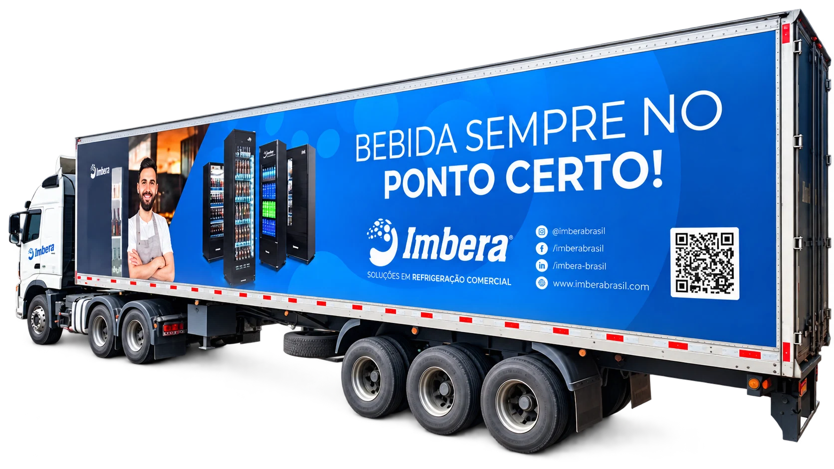 Exemplo de presença de marca em operação de transporte