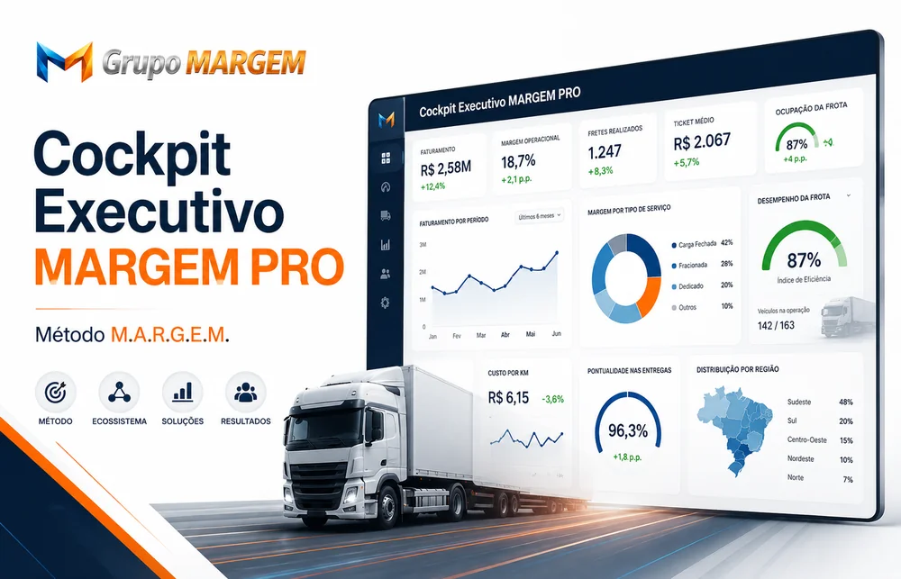 Cockpit Executivo MARGEM PRO — painel de indicadores