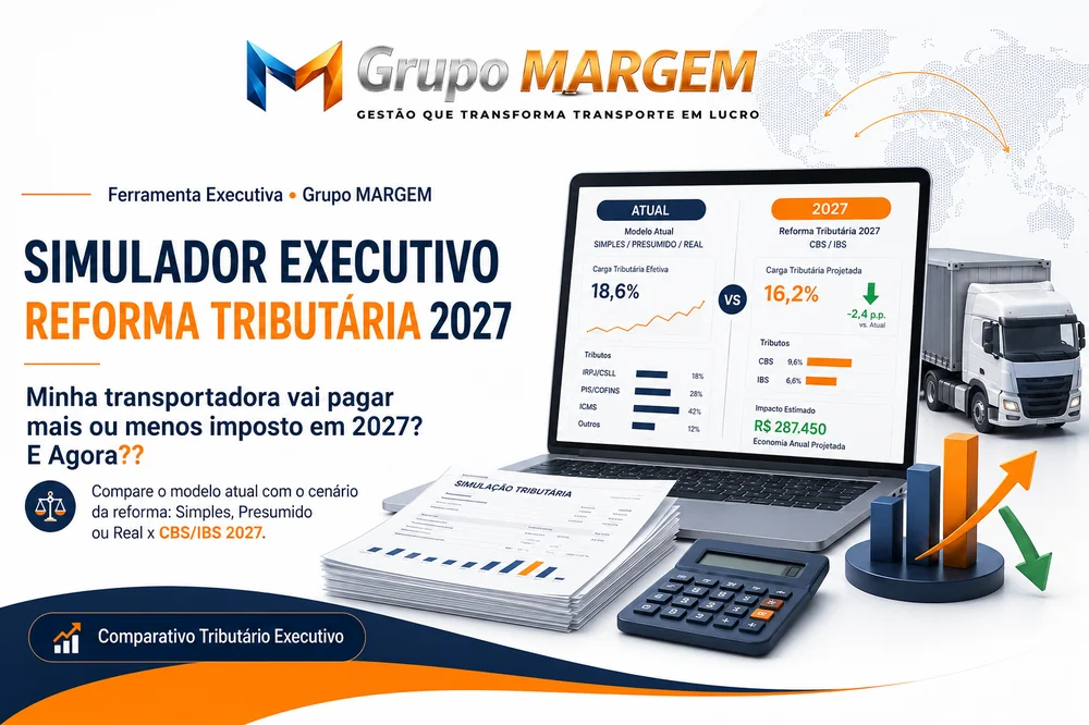 Simulador Executivo Reforma Tributária 2027 — comparativo Atual x CBS/IBS